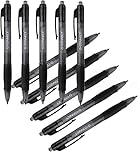 Q-Connect Retractable Ballpoint Pen Medium Black (Pack of 10)
