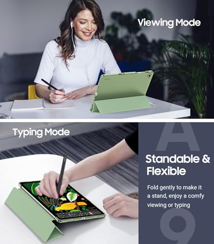 Image of TiMOVO Soft Case for Samsung Galaxy Tab A11+ /A11 Plus 11 inch 2026, Green | Fit for SM-X230 /X236 /X238, Slim Soft TPU, Translucent Frosted Back, Auto Wake /Sleep