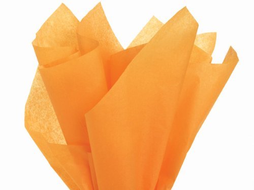 Bulk Tissue Paper Tangerine Light Orange 20 Inch x 30 Inch - 48 Sheets