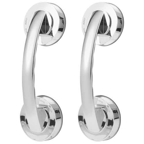 STAHAD 2pcs Strong Adhesive Stainless Steel Suction Cup