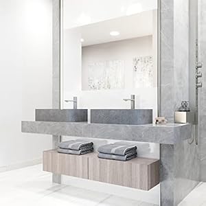 Vigo cordoba gothic 20l x 13w x 5h over the counter concrete rectangular vessel bathroom sink in ash gray vg04062  urban country home decor