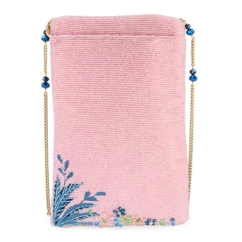Mary Frances Island Time Beaded Mini Crossbody Bag Tropical Beach Sunrise Novelty Evening Clutch Purse, Multicolor2