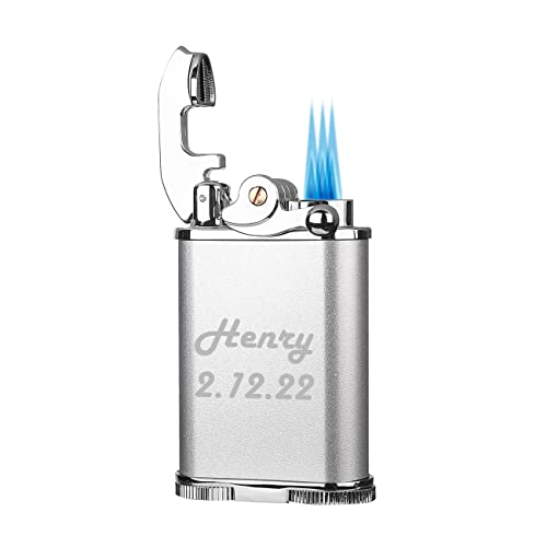 Encendedor Visol Retro Triple Llama Recargable de Gas miniatura 1