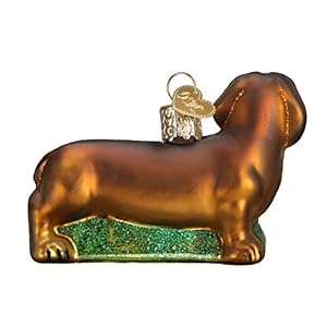 Old World Christmas Dog Collection Glass Blown Ornaments for Christmas Tree Dachshund Model12219