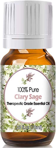 Diffuse Essential Oils 10ml - Clary Sage Essential Oil - 0.33 Fluid Ounces - Aromatherapy Oil