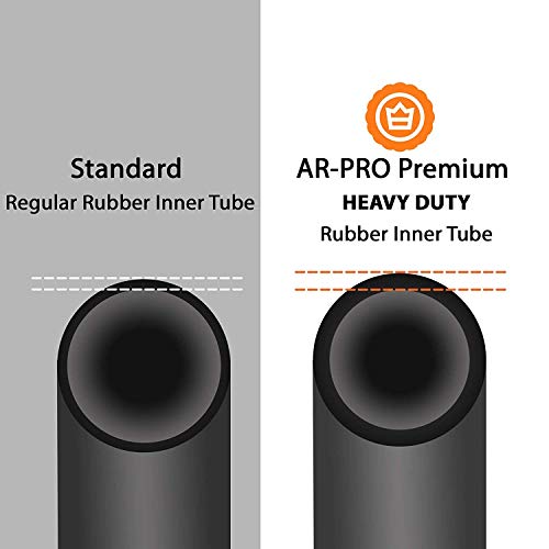 AR-PRO (4 PACK) 2.80/2.50-4 Inner Tube for Hand Trucks, Utility Cart, Lawn Mowers, Wheelbarrows, Dollys, Scooters, Replacement 2.80-4 2.50-4 Tire Inner Tube with TR87 Bent Valve Stem