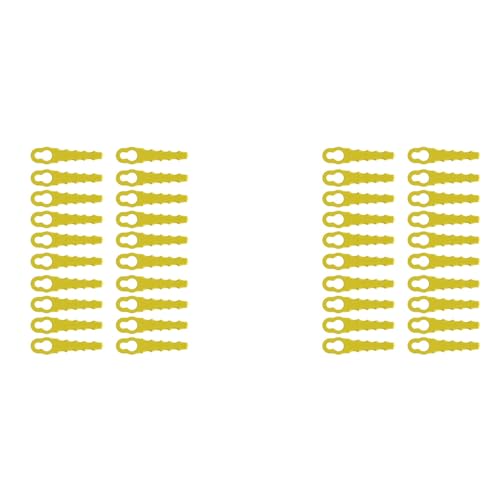 Aundhegrtt 40 Cuchillas de Plástico para Cortacésped de Repuesto para Cortacésped, Cuchillas de Plástico para Cortacésped para Muchas Ocasiones