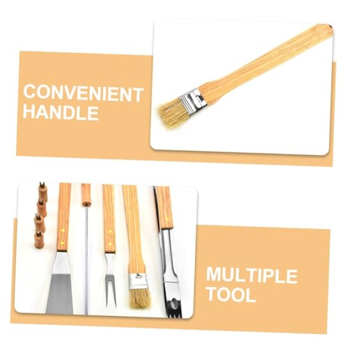 Set de utensilios para parrilla BBQ Cabilock 10 piezas miniatura 3