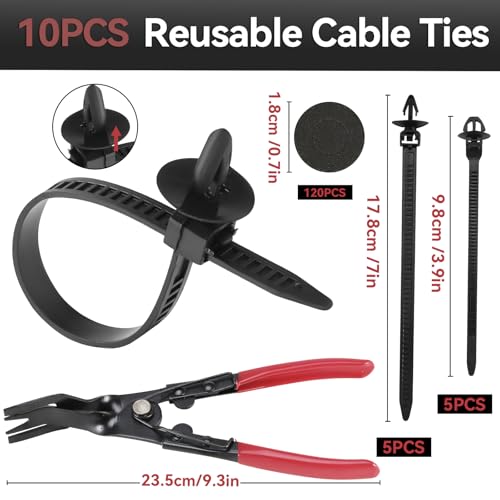 Image of 2080PCS Auto Retainer Clips Kit with Fastener Plier, Trim Removal Tools and 3-Layer Organizer Box, 33 Most Common Push Rivets for Car Bumper, Fender, Door Panel and Interior Repair