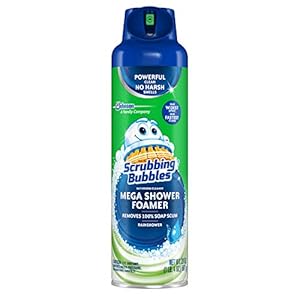Scrubbing Bubbles Mega Bathe Foamer Aerosol, Rainshower, 20 oz