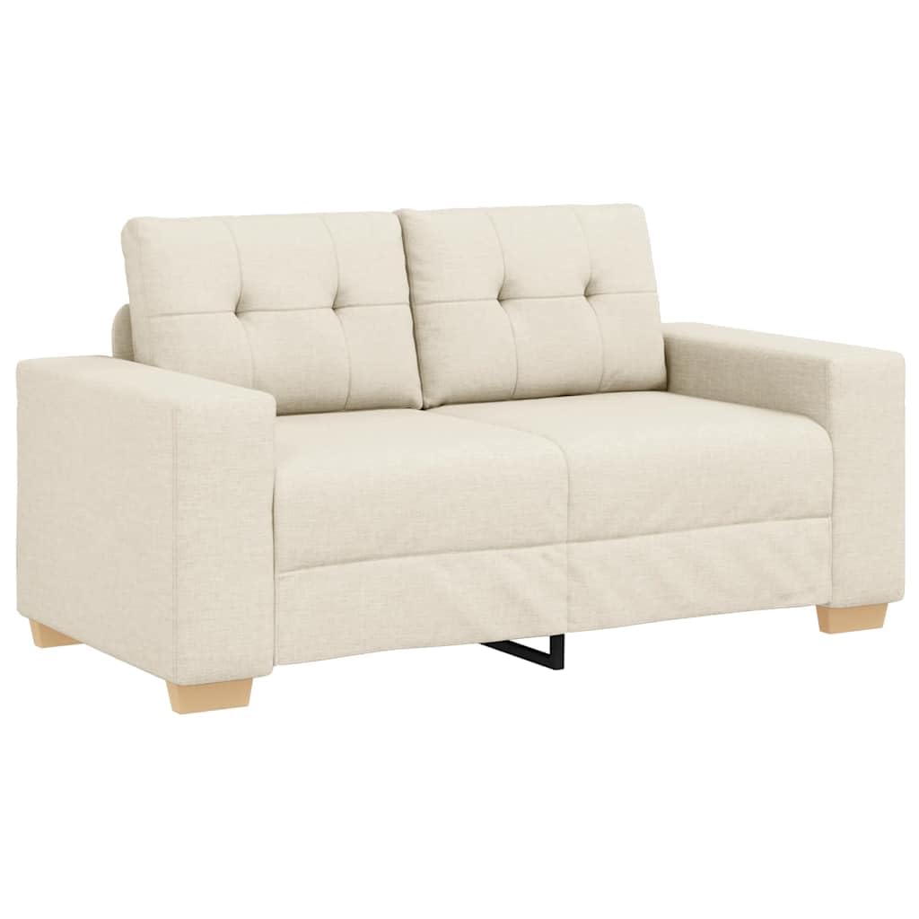 Loveseat Sofá de lino de 120 cm de ancho, moderno sofá de 2 plazas para salón, dormitorio y oficina, cómodo acolchado, marco resistente, color gris