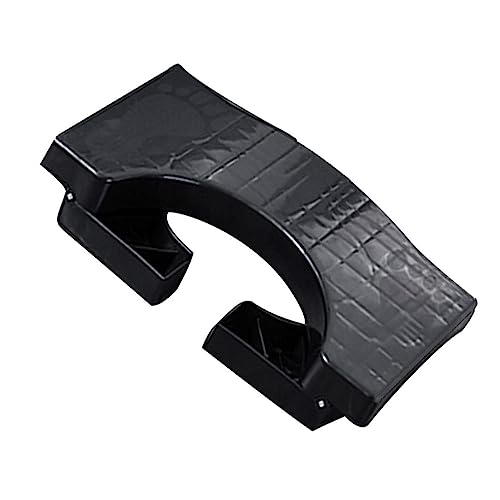 KOCKSHION 1Pc Folding Toilet Stool Thicken Bathroom Footstool for Use Non Slip Plastic Step Stool for Adults Black Color for Toileting and Bathroom Needs