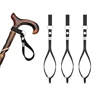 FloraVigo 3 Stück Gehstock-Handgelenkriemen, Handgelenkschlaufe für Gehstöcke, Krücken-Handgelenkschlaufe, Armband für Gehstock, Zubehör für Wanderkrücken (Knopfstil)