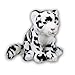 WWF WWF00045 Peluche léopard des neiges Douce et réaliste env. 19 cm de Haut et merveilleusement Douce