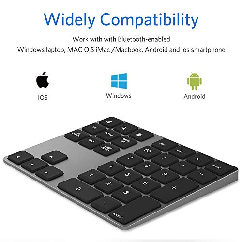 Joyeky DC256649-4327-4212-B052-B75F60A98CDC Bluetooth Number Pad, Wireless Numeric Keypad thumb #1