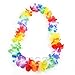 Price comparison product image wocharm 12pcs Leis Flower Garlands Hawaiian/Tropical Party Hen Night Fancy Dress Necklace Beach Party Evening Prom Adults Or Kids (12 pcs)