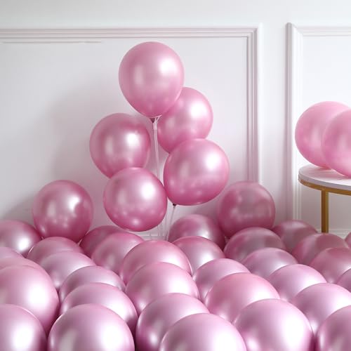 Image of 152Pcs Pastel Light Pink White Metallic Pink Balloon Arch Garland Kit,Pink White Rose Gold Confetti Balloon With Butterfly Stickers for Baby In Bloom Baby Shower Decorations Birthday Wedding Decor