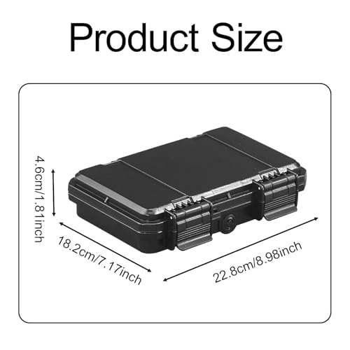 Mallette de transport antichoc extérieure 22.8 cm avec coque rigide de protection