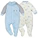 Gerber Baby Boys 2 Pack Organic Zip Front Sleep 'N Play