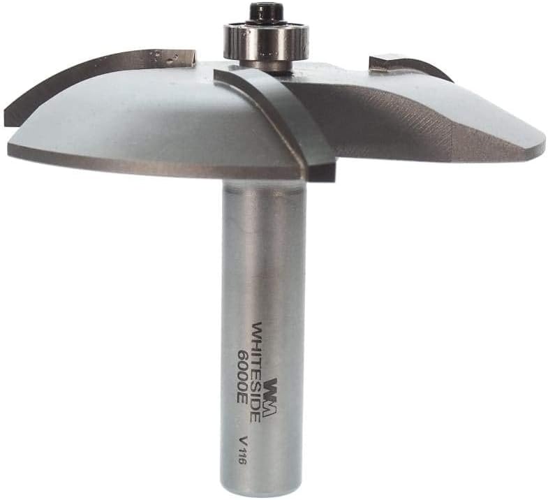 Whiteside Router Bits 6000E Large Raised Panel Profile Bit with 3-3/8-Inch Large Diameter and 1-7/16-Inch Cutting Length