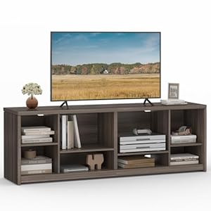 VASAGLE TV Stand for TVs up to 75 Inches Entertainment Center with Storage Shelves TV Console Table Easy to Assemble TV Cabinet for Living Room Bedroom Chestnut Brown ULTV112K01