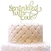 WoHappy Sprinkled with Love Cake Topper for Baby Shower, Wedding, Birthday Party Decorations Gold Glitter