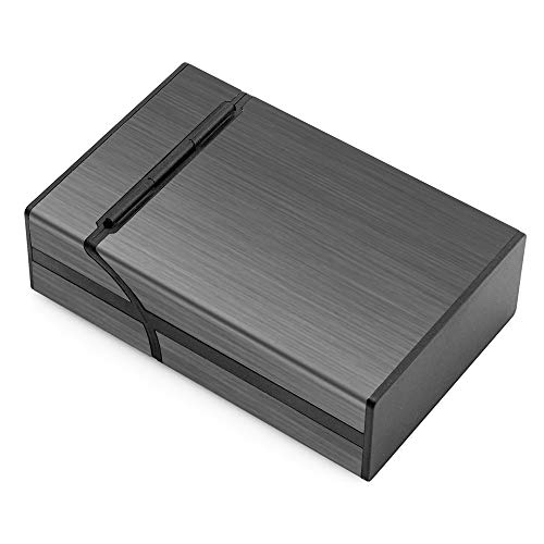 3pcs Lightweight Aluminium Cigarette Case Gray