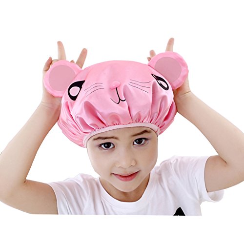 Bath Shower Sponge Pouf Loofahs (Pink-mouse)
