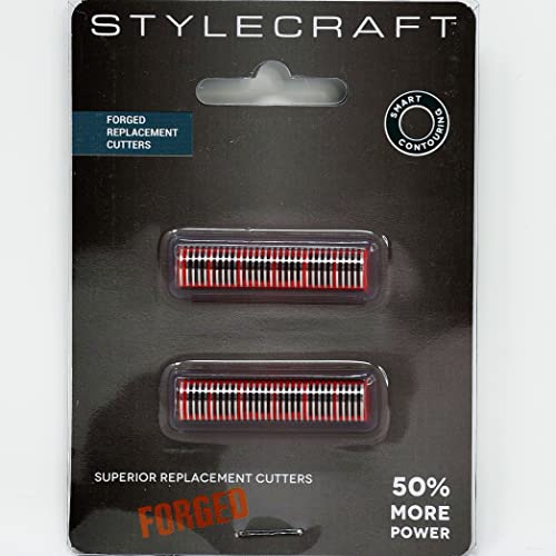 Stylecraft Replacement Set Of 2 Red Forged Cutters For Absolute Zero Shaver #TOP1