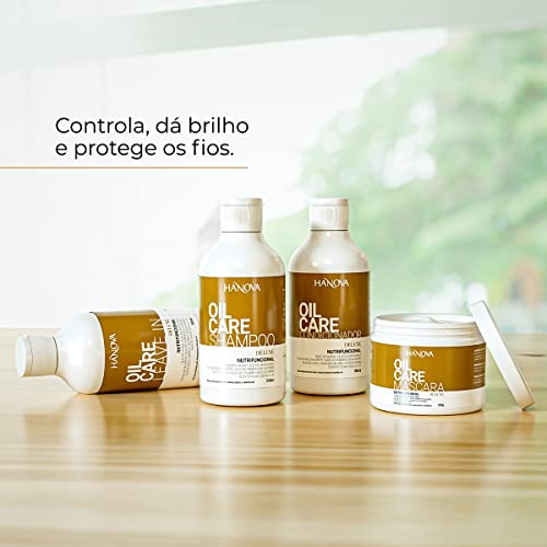 Hanova Kit Oil Care (Shampoo Nutrifuncional 300mL + Máscara Nutrifuncional 300mL + Condicionador Nut