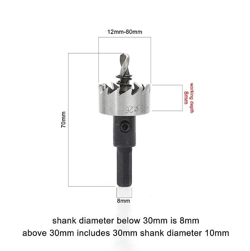 5 ピース/セット HSS ドリルビット高速度鋼ホールソー鉄ステンレス鋼金属アルミニウム合金 16/18.5/20/25/30 ミリ