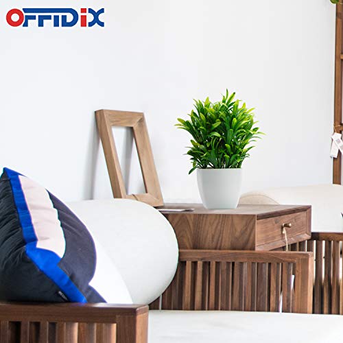 OFFIDIX-Mini-Plantes-Artificielles-Plantes-en-Plastique-avec-Vase-Carre-Faux-Plastique-Maison-Plantes-Vertes-pour-Bureau