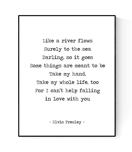 Cant Help Falling In Love Lyrics ZU VERKAUFEN! - PicClick DE