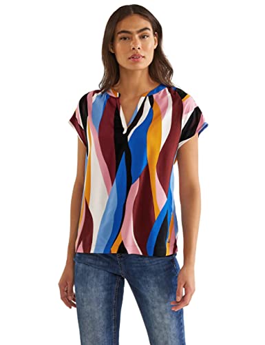 STREET ONE Damen A343850 Blusenshirt, Foxy Red, 42 EU