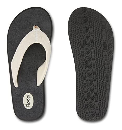 Image of Floopi Flip Flops for Women Flat Yoga Mat Thong Womens Sandals Ladies Beach Sandals with Indoor & Outdoor Anti Skid Soles