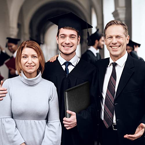 Diploma Cover 8.5 X 11 Certificate Holders For Letter-Sized Award Padded Menu Cover - Black Leather #TOP6