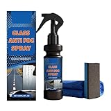 Anti Fog Spray, Long Lasting Windshield Cleaner Solution, 120ml Quick Defog Formula with Effect, Hydrophobic Glass, Car Window Care Liquid, Safety Product for Vehicle and Travel Use