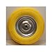 Produktbild Schubkarrenrad pannensicher, Rolle Vollgummi PU 400 mm Durchmesser, 4.80 4.00 8. Stahlblechfelge, Nabe 20 mm (Lieferung ohne Achse.) Keinen 'platten Reifen' mehr an Schubkarre oder Bollerwagen! Gelb