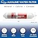 iSpring FA15 Alkaline Inline Water Filter Cartridge, 10” x 2” with 1/4” Quick Connect, NSF Certified, Add-on for RO Systems, Balances pH & Restores Minerals, 3-Layer Replacement Filter