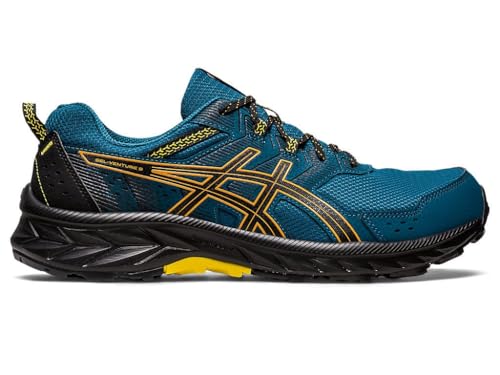Asics mens gel-venture 9 ink teal/sandstorm running shoes - 8 uk...