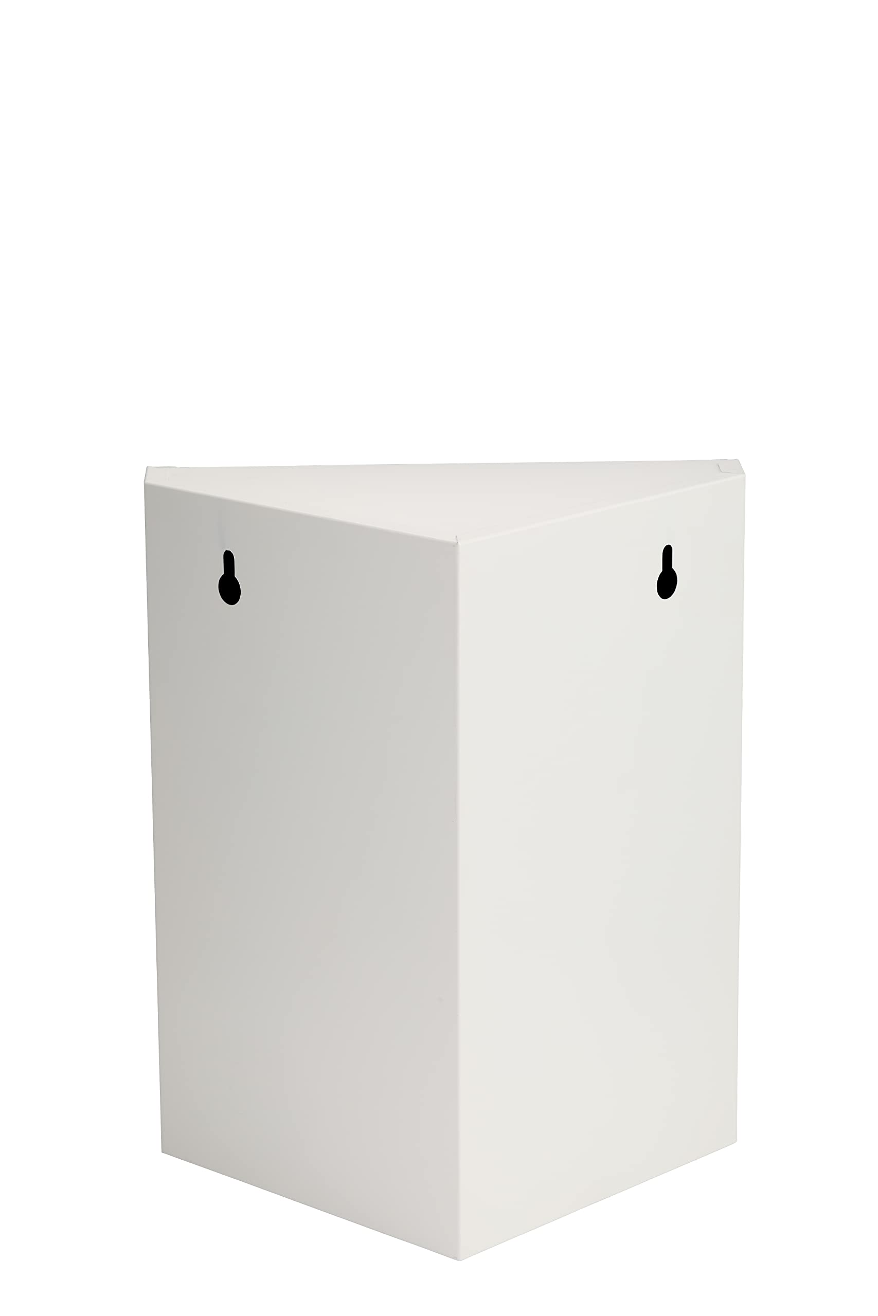 AdirMed Pudełko na leki na leki i apteczkę z 3 półkami/osprzętem instalacyjnym, montowana na ścianie, na leki na receptę, sejf na tabletki do domu, szkoły, biura (stal - biała)
