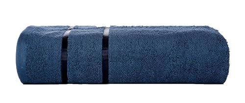 Image of Casa Copenhagen, Super Soft Eternal Collection 2 Pieces 100% Cotton Large Bath Towel (Size : 75 x 150 cm) - Flamingo Pink & Estate Blue