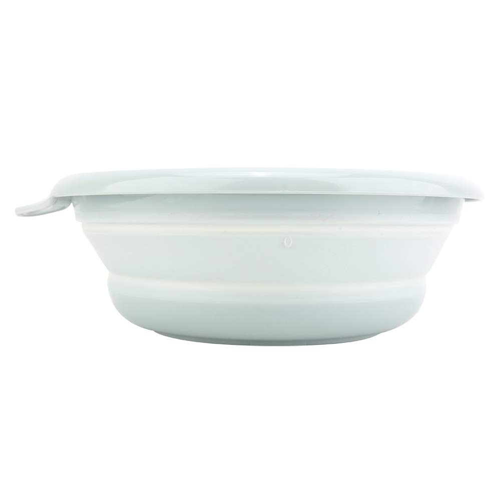 Oumefar Space Saving Washing Up Bowl Washing Tub Folding Wash Basin for Hiking for Kitchen(Small blue)