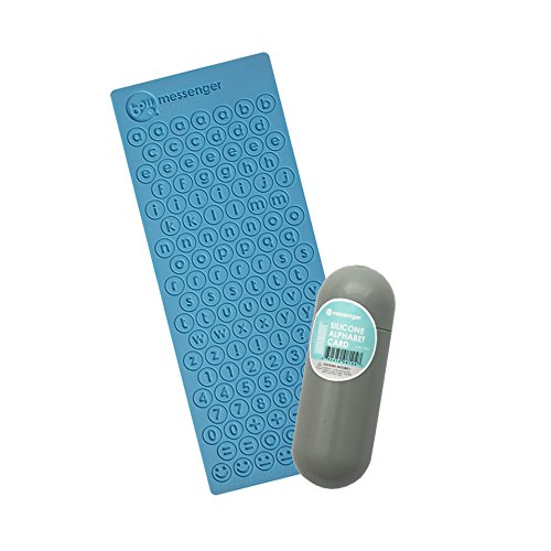 TimolinoBoii Messenger Capsule with Silicone Alphabet Card, Blue