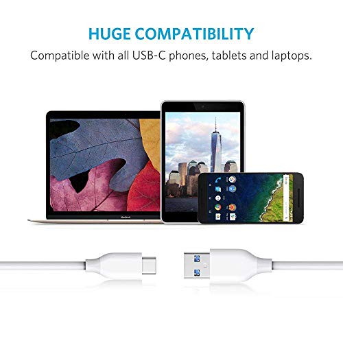 Image of Fast Charger for Samsung Galaxy M33 (5G) M12,A12,C9 Original Adapter Like Wall Charger | Fast Mobile Power Adapter | Android USB Charger with 1 Meter USB Type C Charging Data Cable 2.4 Amp, White
