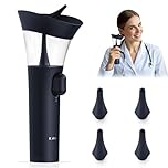 KAUGIC Ear Wax Removal Kit, Manual One-Hand Control Ear Cleaner Earwax Remover, Ear Irrigation Flushing System with 7M Water Pressure & Soft Silicone Tip, Safe Ear Cleaning Tool for Home Use, Blue