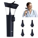 KAUGIC Ear Wax Removal Kit, Manual One-Hand Control Ear Cleaner Earwax Remover, Ear Irrigation Flushing System with 7M Water Pressure & Soft Silicone Tip, Safe Ear Cleaning Tool for Home Use, Blue