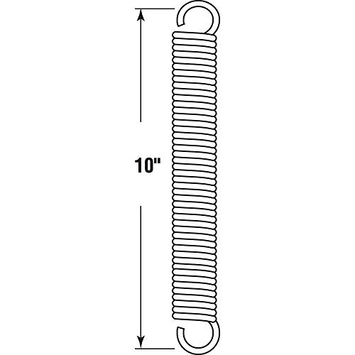 image for Prime-Line SP 9677 Extension Spring, Spring Steel Construction, Nickel