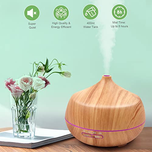 Aroma Diffuser HAPPTWS Ultraschall 400ml für ätherische Öle