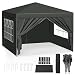 Gazebo da giardino 3x3 m pieghevole tendone gazebo con 4 pareti laterali |cobizi B08VRWF9DS